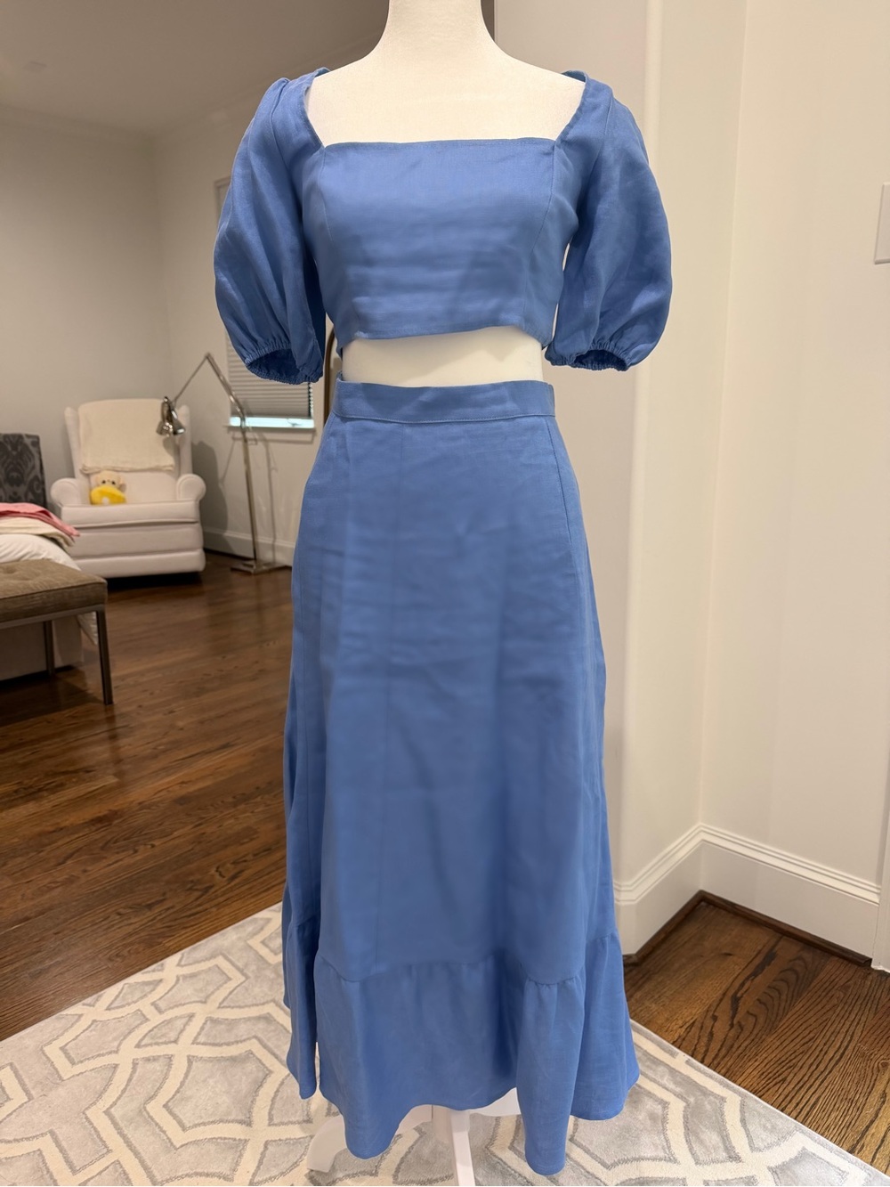 Reformation Periwinkle Blue Maxi Skirt